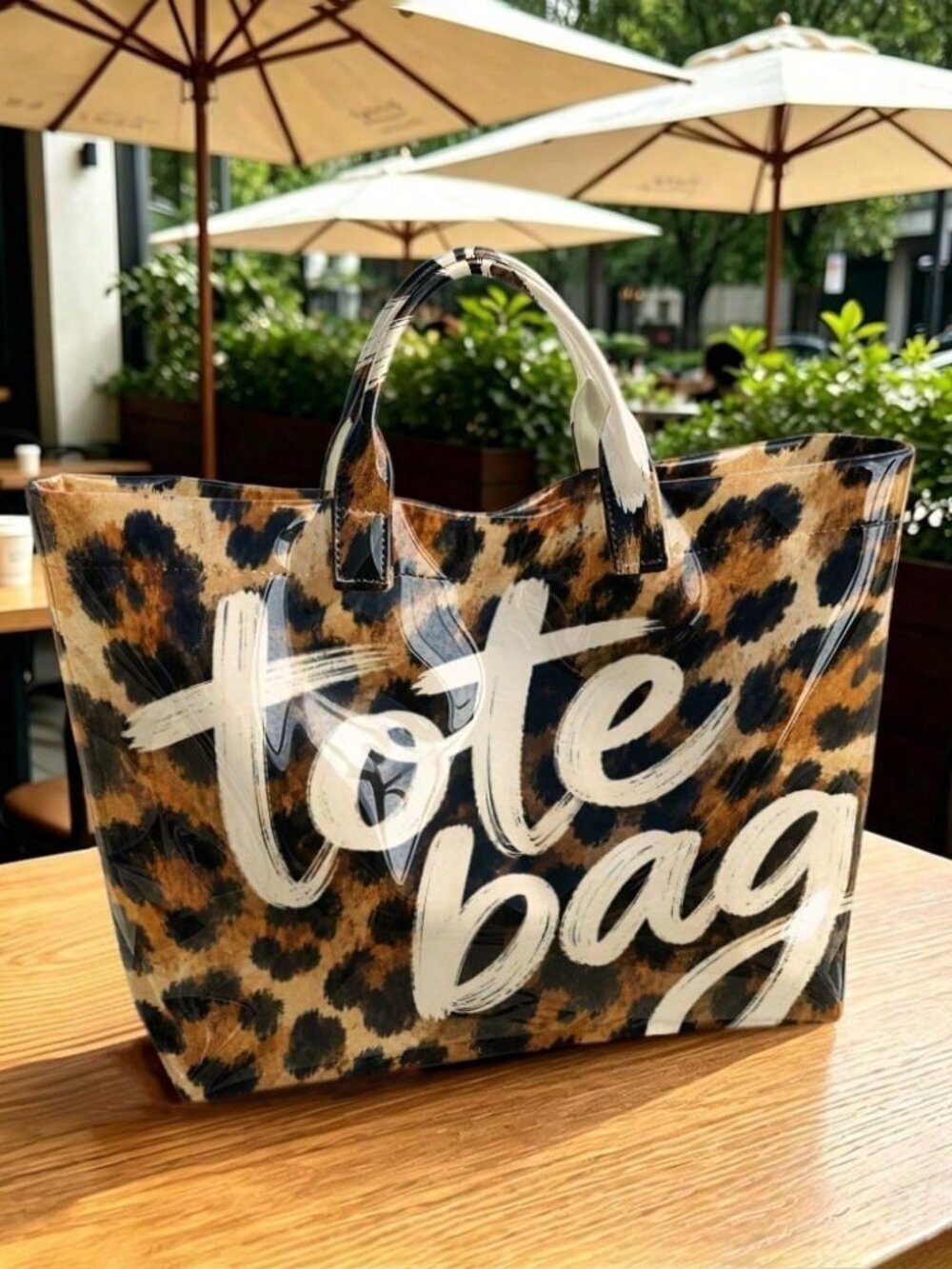 Multicolor Classic Women's Leopard Print Handbag